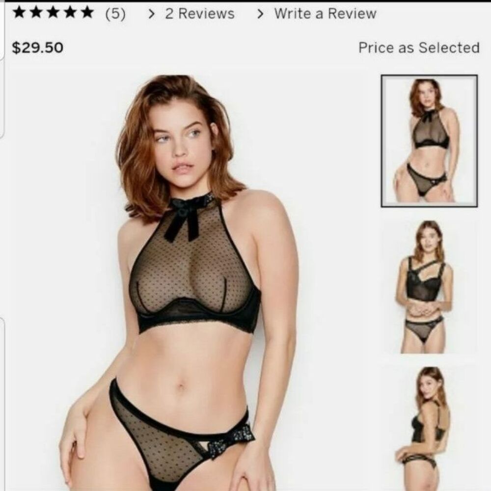 New VS KEYHOLE RIBBON THONG PANTY Large